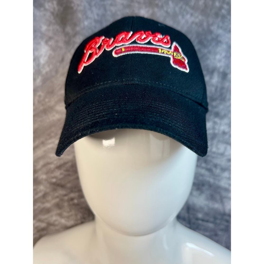 Nike Atlanta Braves Hat Unisex OSFM Black Dri-FIT Legacy91 MLB Baseball Cap